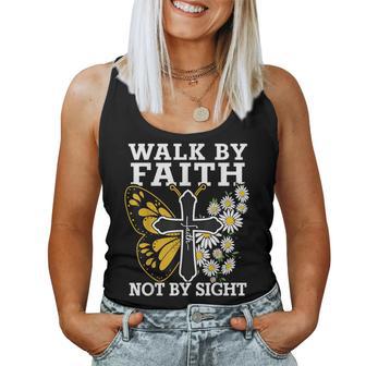 Christian- Walk Faith Bible Verse Cute N Girl Women Women Tank Top | Seseable UK