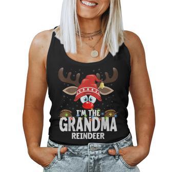 Christmas Matching I'm The Grandma Reindeer Women Tank Top - Thegiftio UK