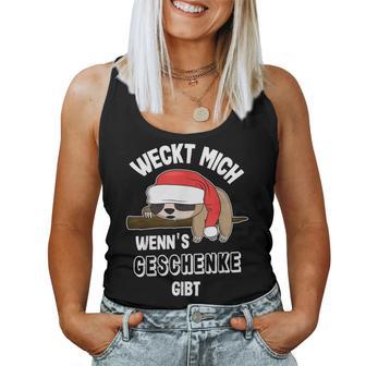 Christmas Pyjamas Christmas Sloth Winter Sleep Tank Top Frauen - Geschenkecke