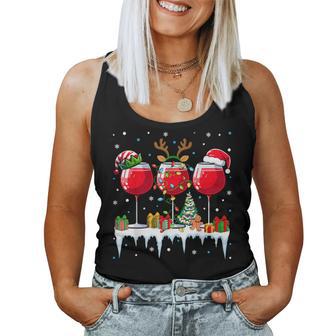 Christmas Reindeer Red Wine Women's Tank Top Frauen - Geschenkecke