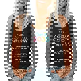 Class Of 2035 Grow With Me Handprint Kindergarten 12Th Grade Women Tank Top - Monsterry