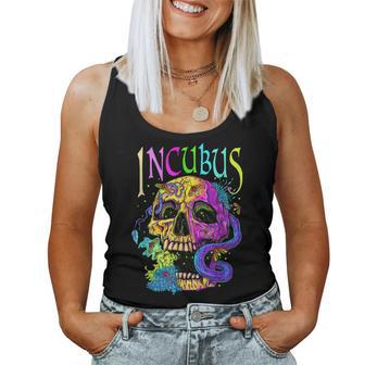 A Crow Left Skull Morning And Flower Incubus View Women Tank Top - Thegiftio UK