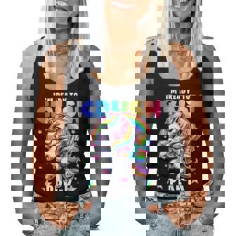 Crush Pre-K Girls Back To School Unicorn First Day Preschool Women Tank Top | Seseable UK