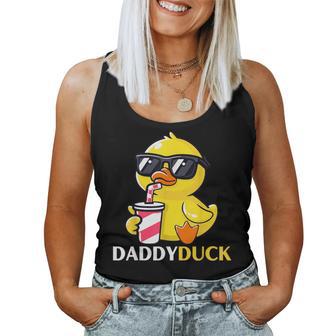 Daddy Duck Rubber Duck Birthday Party Family Matching Women Tank Top - Thegiftio UK