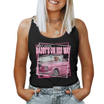 Daddy's On His Way Daddy's Home Donald Trump Is Back Women Women Tank Top - Thegiftio UK