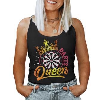 Dart Spielerin Dart Queen Lustiges Dart Spielen Frauen Tank Top Frauen - Geschenkecke