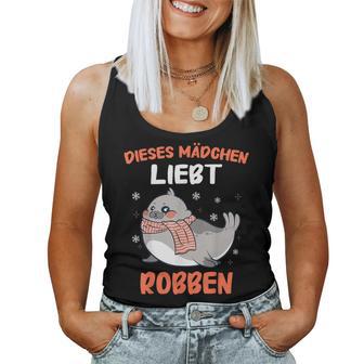 Das Mädchen Liebt Robben Seehund Dieses Mädchen Lieb Tank Top Frauen - Geschenkecke