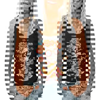 Día De Los Muertos La Catrina Día Muerto Calavera De Azúcar Camiseta sin mangas para mujer - Regaloses
