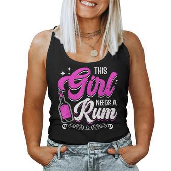 Dieses Mädchen Needs A Rum Saufen Rums Trinken Rum Tank Top Frauen - Geschenkecke