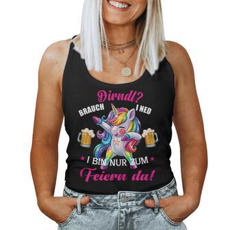 Dirndl Costume Women's Dabbing Unicorn Oktoberfest Dirndl Tank Top Frauen - Geschenkecke