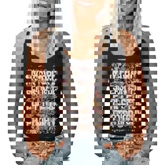 My Favorite Season Is The Fall Of The Patriarchy Autumn Women Tank Top | Mazezy