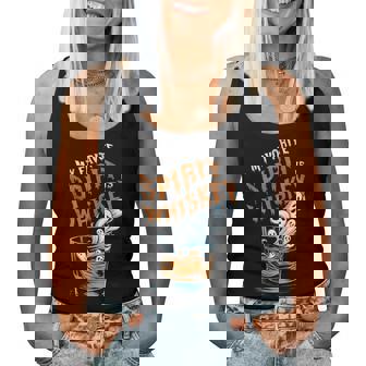 My Favorite Spirit Is Whiskey Halloween Ghost Drinking Women Tank Top - Thegiftio UK