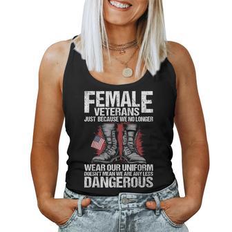 Female Veteran Usa Veterans Day Us Army Veteran Women Tank Top - Thegiftio UK
