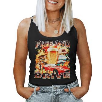 Five And Drive Car For Women Tank Top Frauen - Geschenkecke