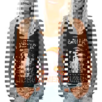 I Found This Humerus Halloween Ghost Skeleton Womens Women Tank Top - Thegiftio UK