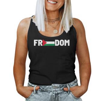 Freedom Palestine Flag And Nagers Tank Top Frauen - Geschenkecke