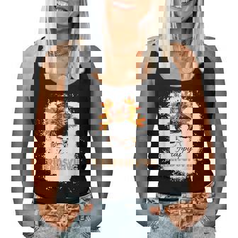 Friends Giving 2023 Thanksgiving Friendsgiving Messy Bun Women Tank Top - Monsterry