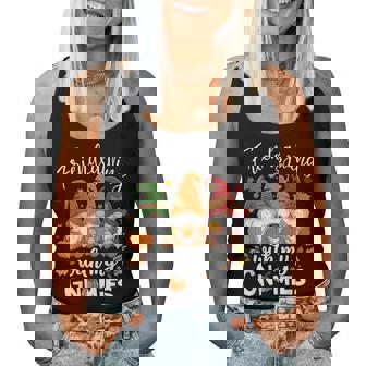 Friendsgiving With My Gnomies Thanksgiving Gnome Women Tank Top - Monsterry