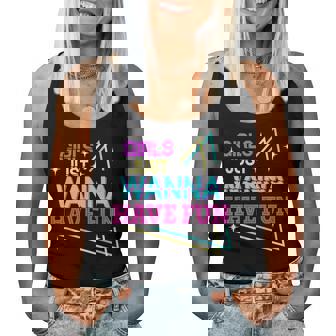 80'S Girls Just Wanna Have Fun Girls 1980S Women Tank Top | Seseable UK