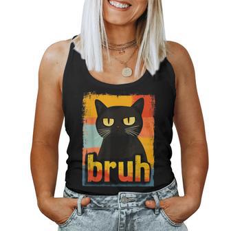Cat Bruh For Ns Boys Girls Meme Graphic Women Tank Top - Thegiftio UK