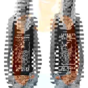 Dialysis Nurse Halloween Coffee Kidneys Dialysis Skull Women Tank Top - Thegiftio