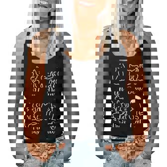 French Teacher Un Deux Trois Cat Family Cat Women Women Tank Top - Thegiftio