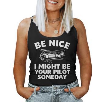 Pilot For Aviation Airplane Pilot Women Tank Top - Thegiftio UK