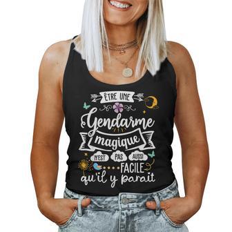 Gendarme Magique Idée Drole Original Gendarmerie Débardeur pour femme - Cadeauxyz