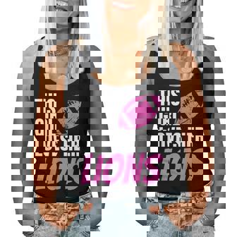 This Girl Loves Her Lions Women Tank Top - Thegiftio