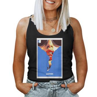 Girl Surfing Outdoor Surfintage Retro California La Tank Top Frauen - Geschenkecke