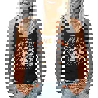 Groovy I Love Fall Prevention Physical Therapy Nurses Autumn Women Tank Top - Thegiftio UK