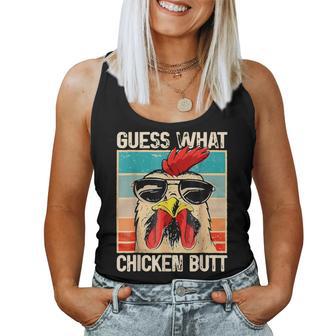 Guess What Chicken Butt Chicken Meme Women Tank Top - Thegiftio UK