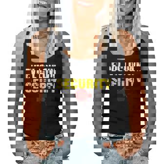 Halloween Adult Costume Evil Clown Security Dad Mom Women Tank Top - Monsterry