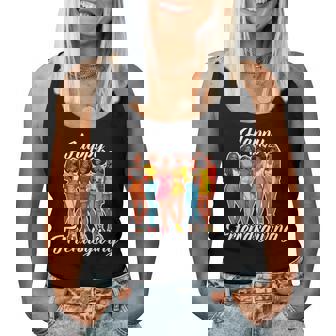 Happy Friendsgiving African American Thanksgiving Women Tank Top - Thegiftio UK