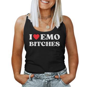 I Heart Emo Es Quote Red Heart Emo Girl Style Tank Top Frauen - Geschenkecke