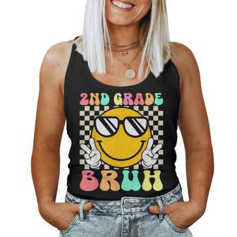 Hello Second Grade Retro Team 2Nd Grade Bruh Back To School Women Tank Top - Thegiftio UK