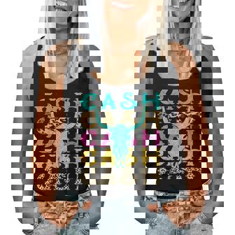 Howdy Cash Wild West 90S Personalized Cash Country Outlaw Women Tank Top - Monsterry