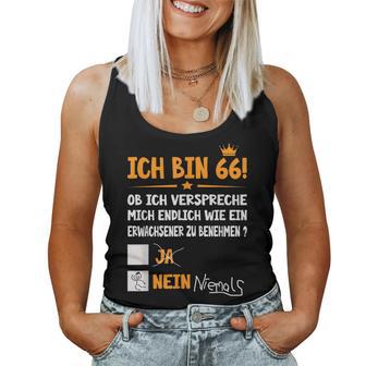 Ich Bin 66 Jahre Adult Birthday S Tank Top Frauen - Geschenkecke