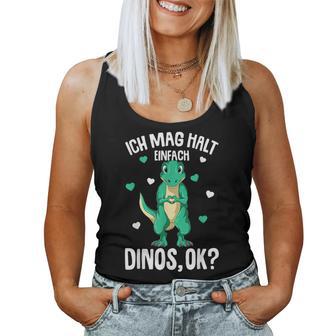 Ich Mag Halt Dinos Dinosaur T-Rex Girls' Children's Dinosaur Tank Top Frauen - Geschenkecke