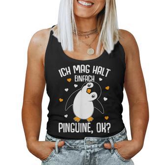 Ich Mag Halt Penguins Children's Women's Penguin Tank Top Frauen - Geschenkecke