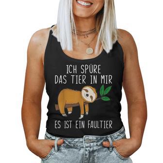 Ich Spüre Das Tier In Mir Sloth Tank Top Frauen - Geschenkecke