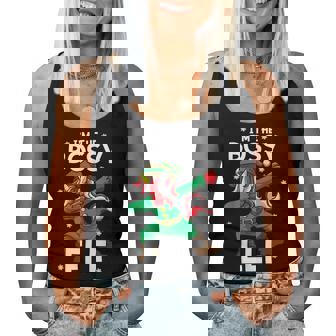 I'm The Bossy Elf Unicorn Big Sister Mom & Wife Christmas Women Tank Top - Monsterry