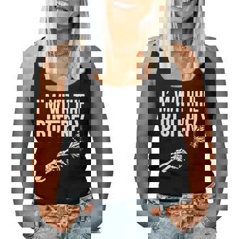 I'm With Butterfly Halloween Costume Couples Matching Women Tank Top | Seseable UK