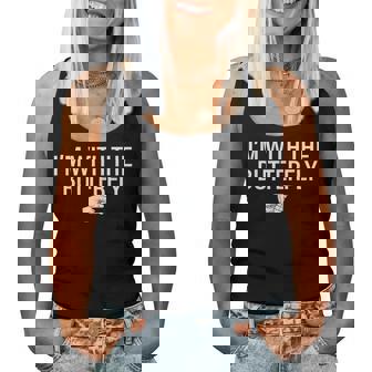 I'm With Butterfly Halloween Costume Party Matching Couple Women Tank Top - Thegiftio UK