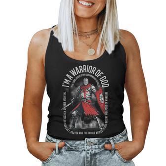 I'm A Warrior Of God Christian Knight Quote Women Tank Top - Thegiftio UK