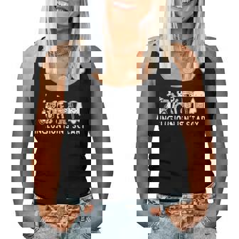 Inclusion Isn't Scary Teacher Skeleton Ghost Cute Women Tank Top - Thegiftio UK
