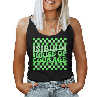 Isibindi House Of Courage Green Retro Groovy Social Isibindi Women Tank Top - Thegiftio UK