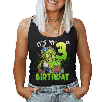 It's My 3Rd Birthday Zombie Lover 3 Year Old Boys Girls Women Tank Top - Thegiftio UK