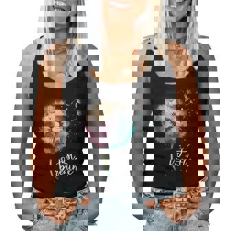 Just Breathe Dandelion And Buterflies Summer Women Tank Top | Seseable UK