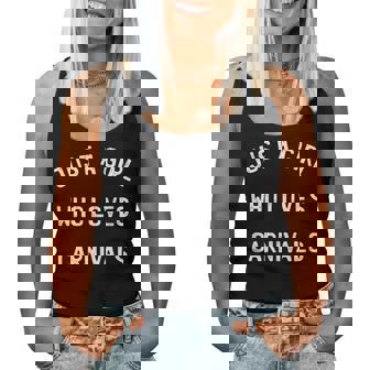 Just A Girl Who Loves Carnivals Festival Parade Party Lover Women Tank Top - Monsterry